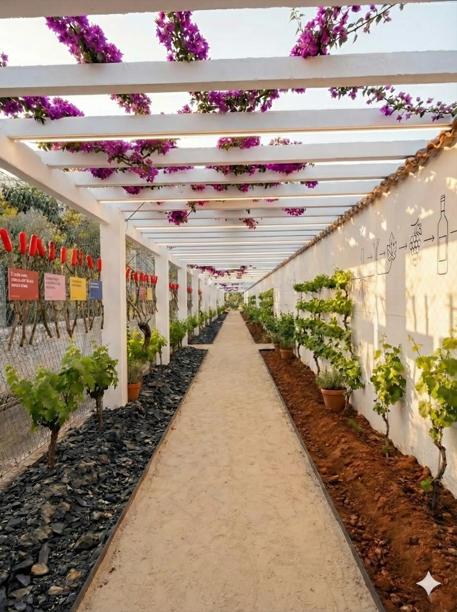 El Paseo — viñedo y tipos de cultivo
